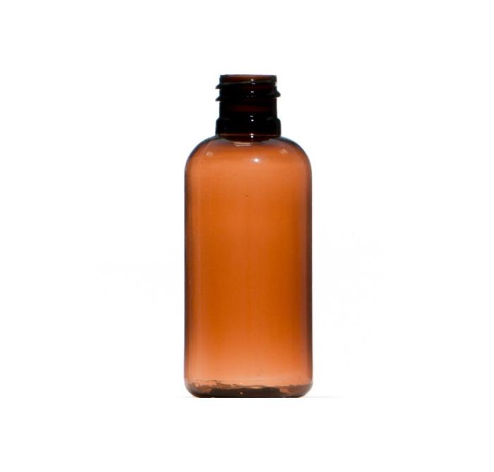 50ml Amber PET Boston Round Bottle, 20/410 Neck